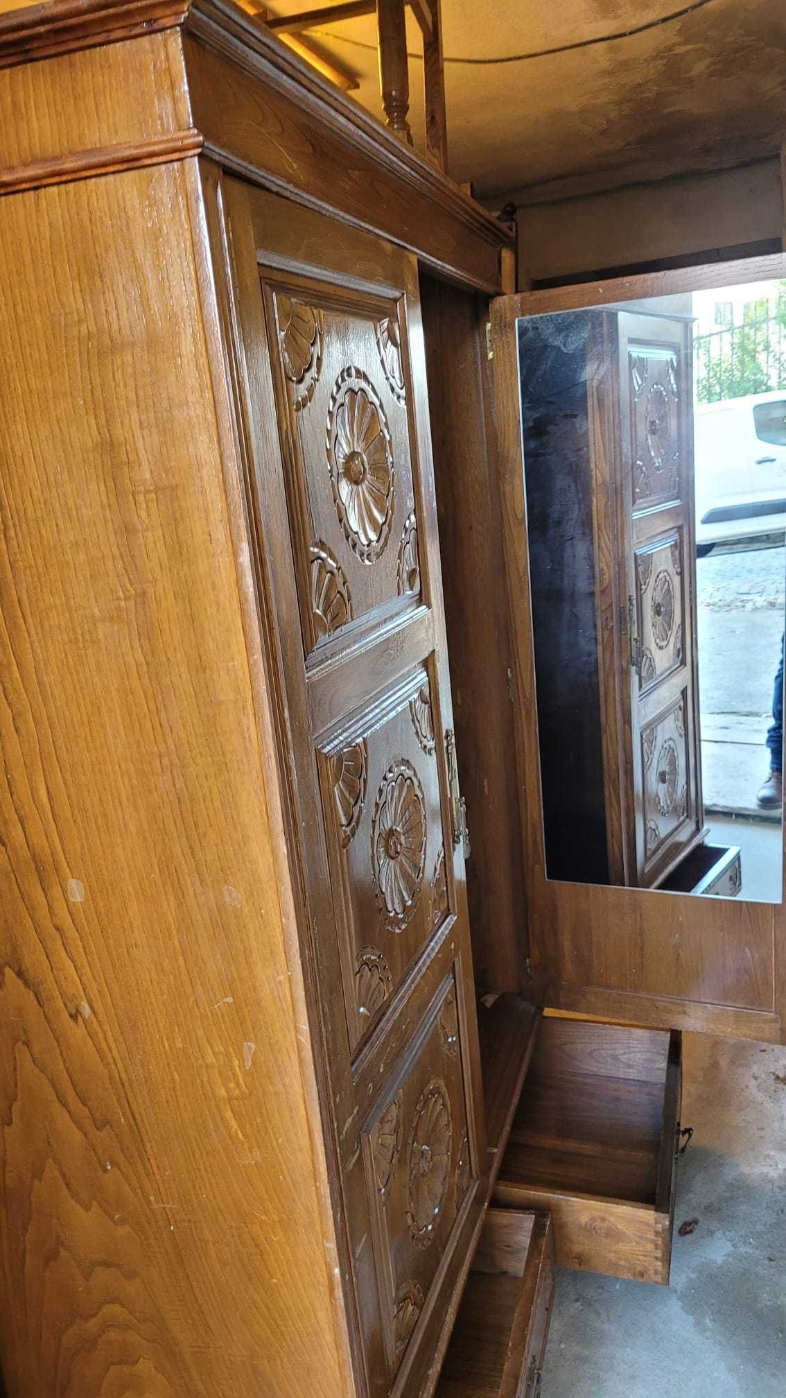 Cama Casal Colchão Estrado Roupeiro