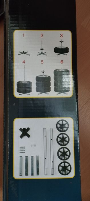Stojak do kół z pokrowcem