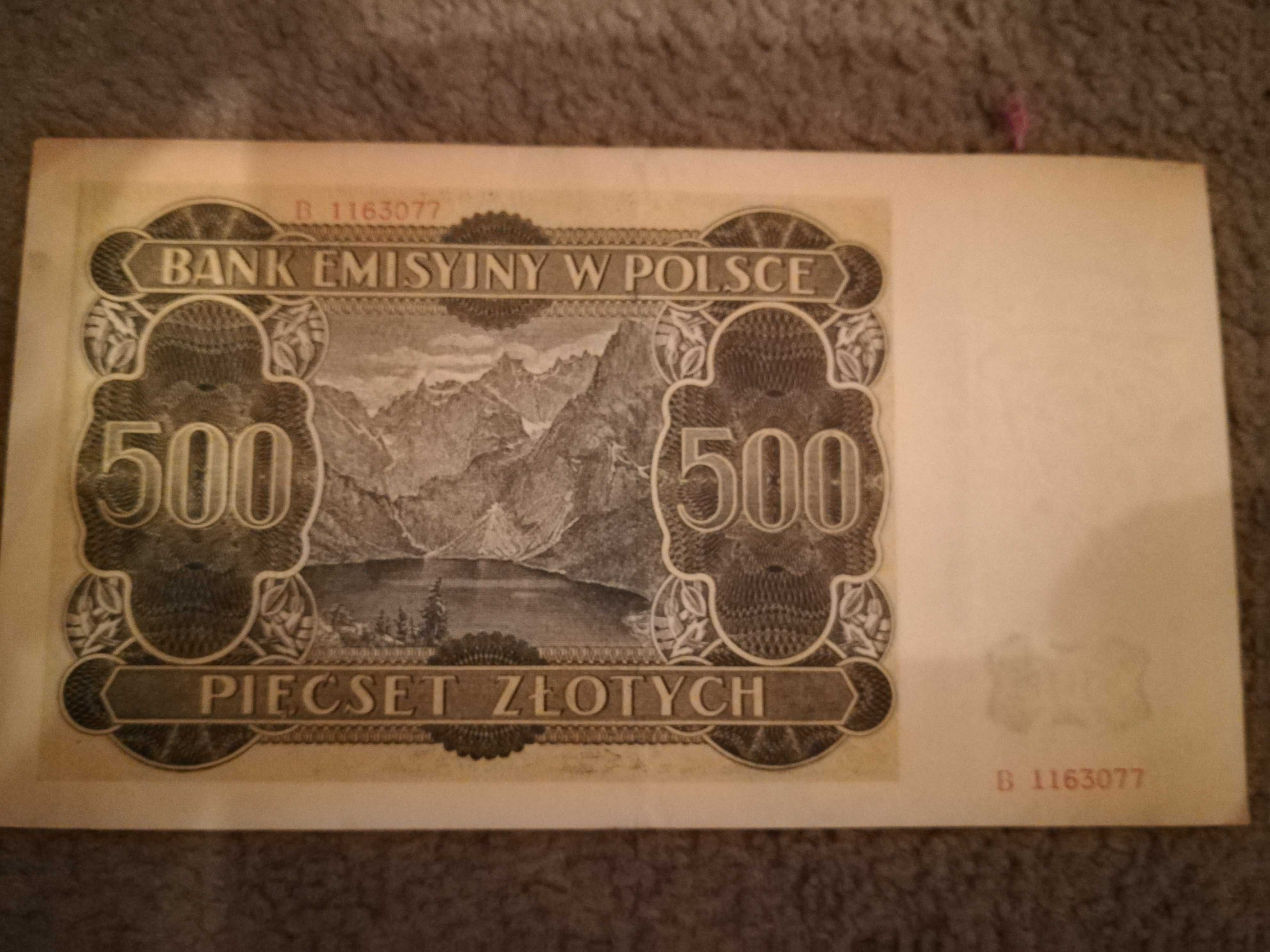 banknot 500 zł 1940r góral