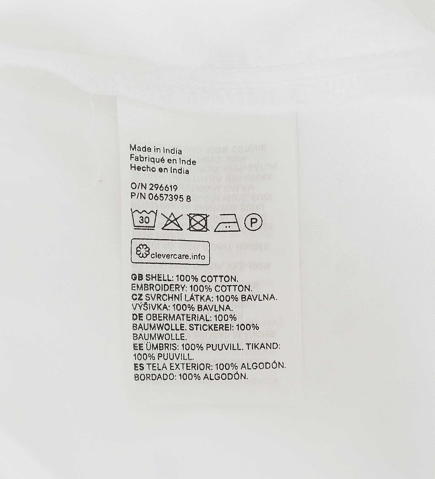 h&m biała haftowana bluzka bawełna 34 stan bardzo dobry
