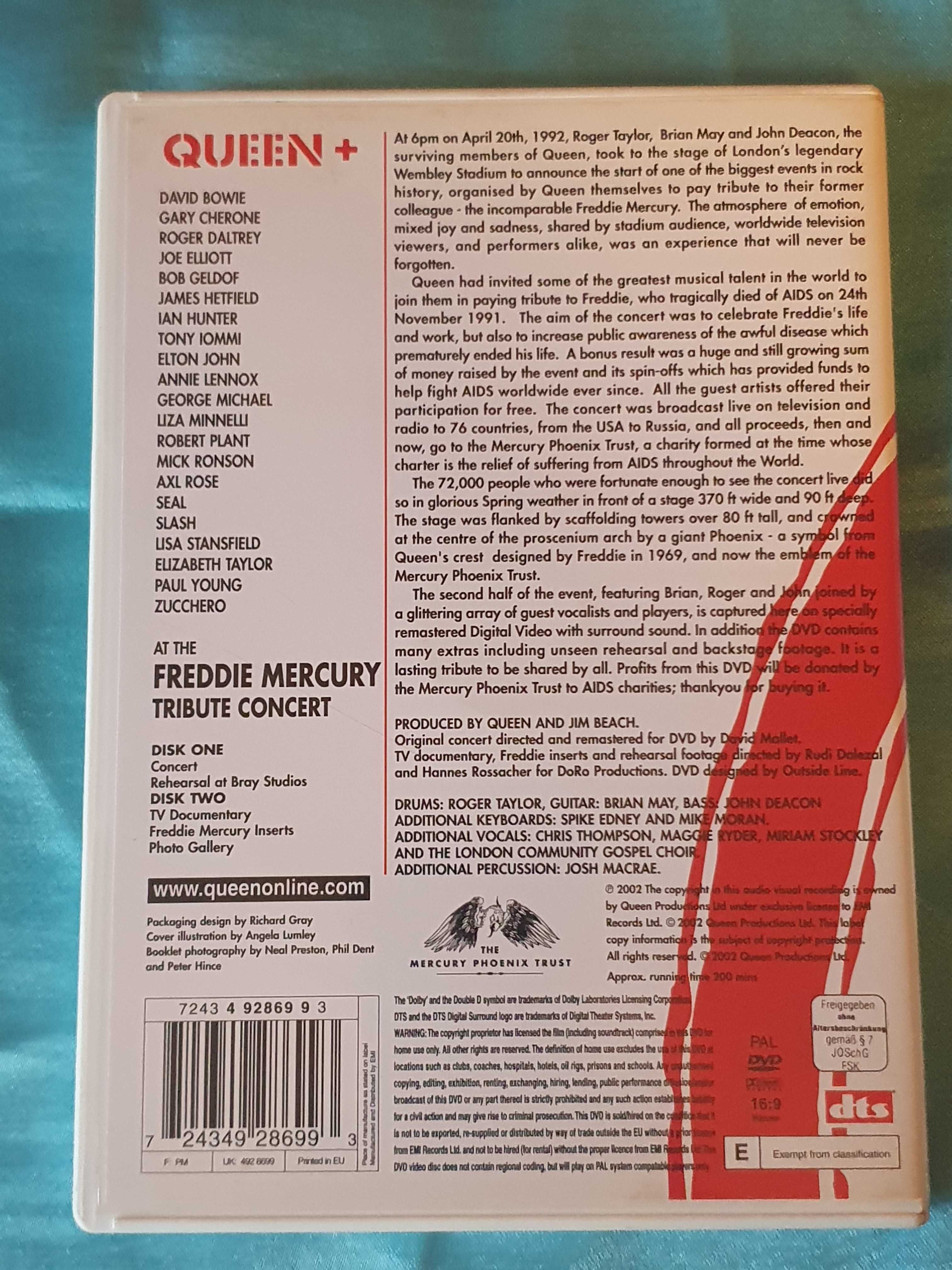 The Freddie Mercury Tribute Concert DVD