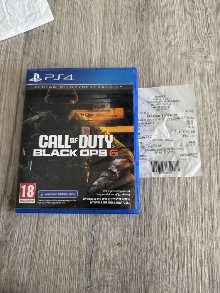 Gra call of duty black ops 6 ps4 ps5 jak nowa
