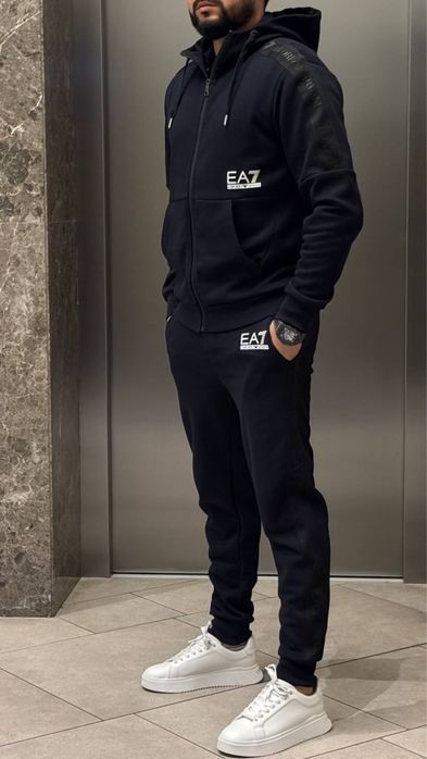 EMPORIO ARMANI спортивный мужской костюм оригинал синий