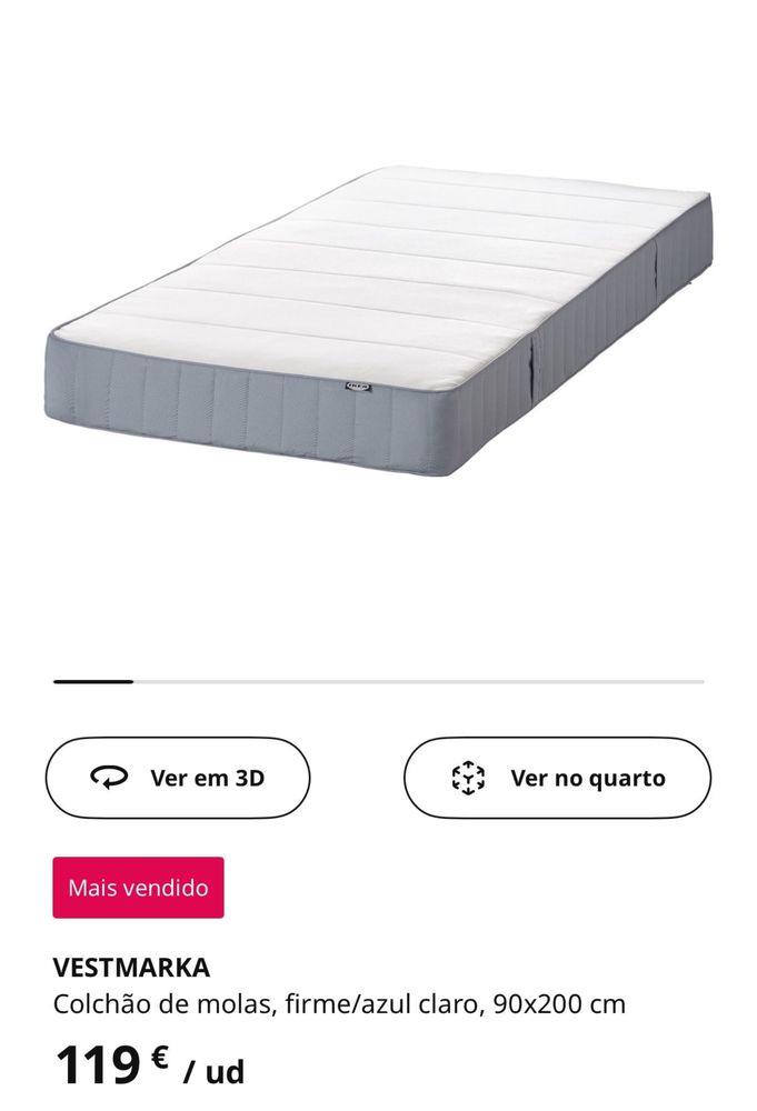 Camas casal e solteiro IKEA