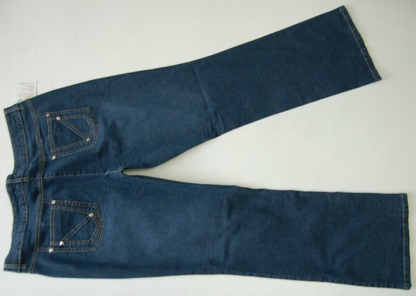 BASIC LINE 46 nowe jeansy damskie z elastanem 6N03