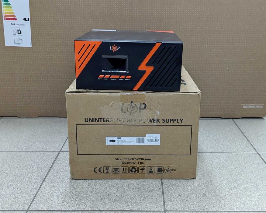 ДБЖ з правильною синусоїдою 12V LPM-PSW-1500VA (1050Вт) НОВИЙ