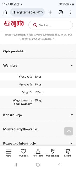 Duży stolik kawowy ,ława