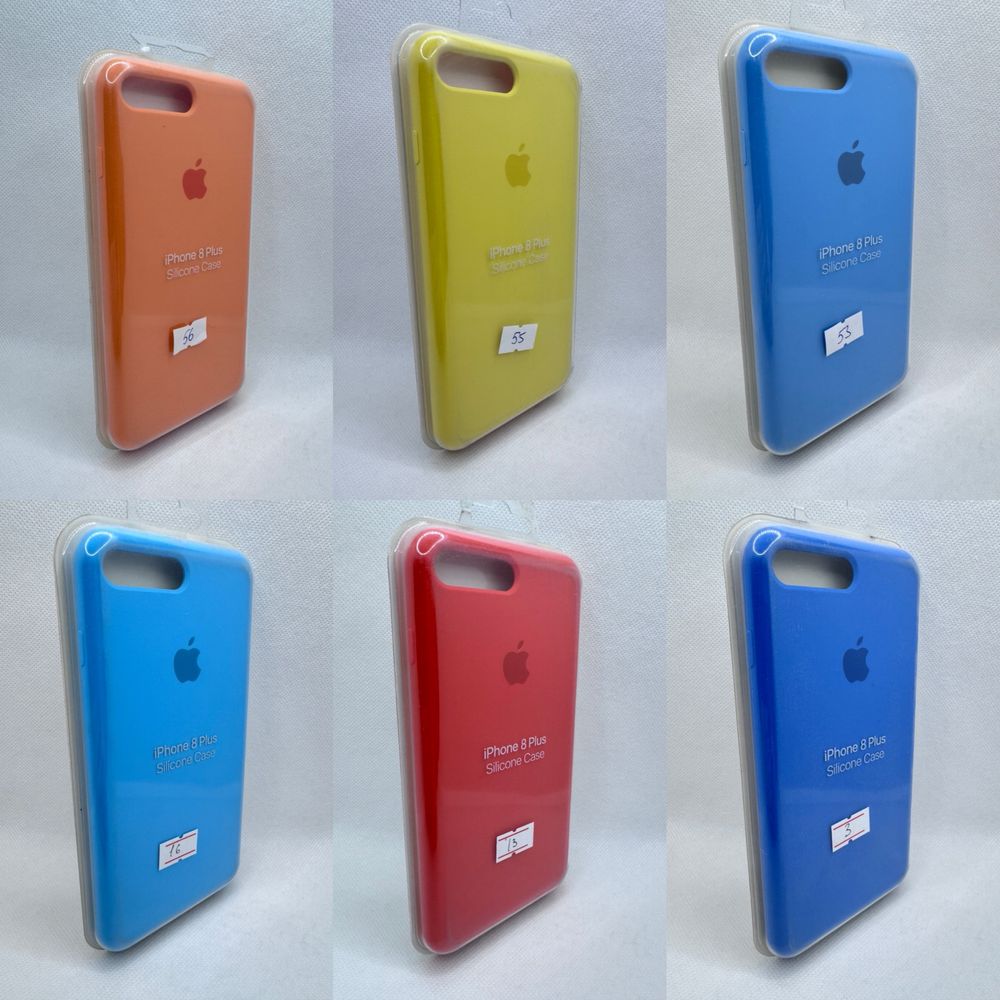 Чехол  Silicone cover для iphone айфон 6 7 8 plus и другие