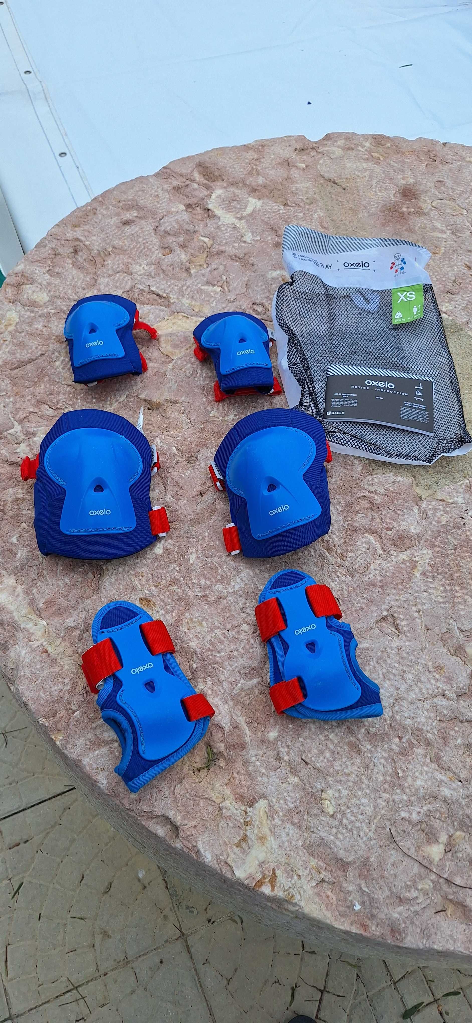 Proteções Decathlon OXELO para Patins/Skate Criança Tamanho S