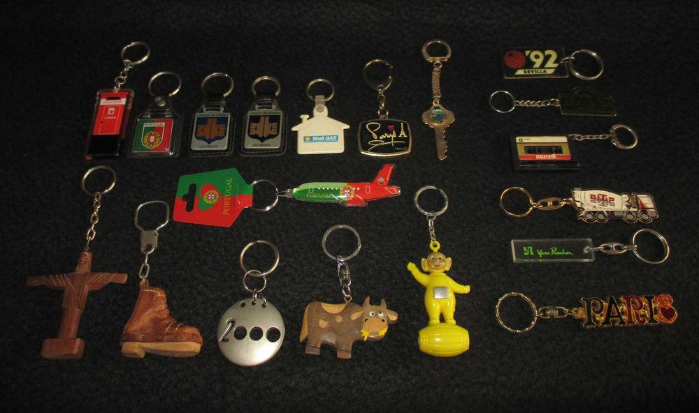 Colecção de porta chaves antigos marcas