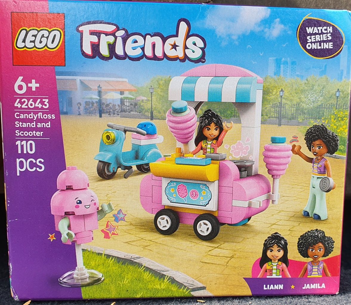 Lego 42643 Friends Stoisko z watą cukrową i skuter