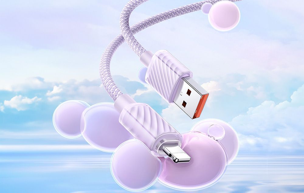 Kabel USB do iPhone Lightning 3A 1.2m fioletowy Mcdodo