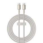 Kabel Usb-C Do Usb-C Baseus Tungsten Gold, 100W, 2M (Złoty)