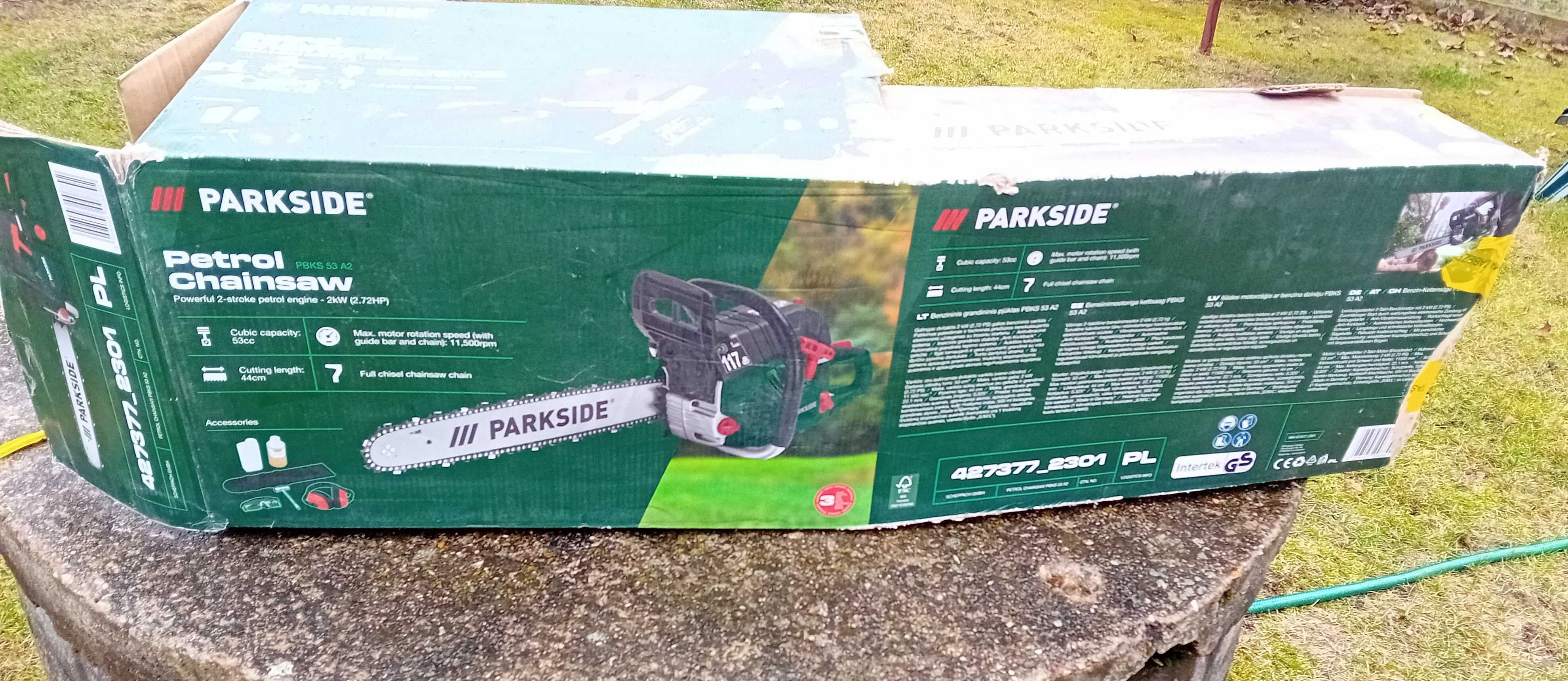 Piła spalinowa łańcuchowa - Parkside PBKS 53 B3 - 2,72KM nowa