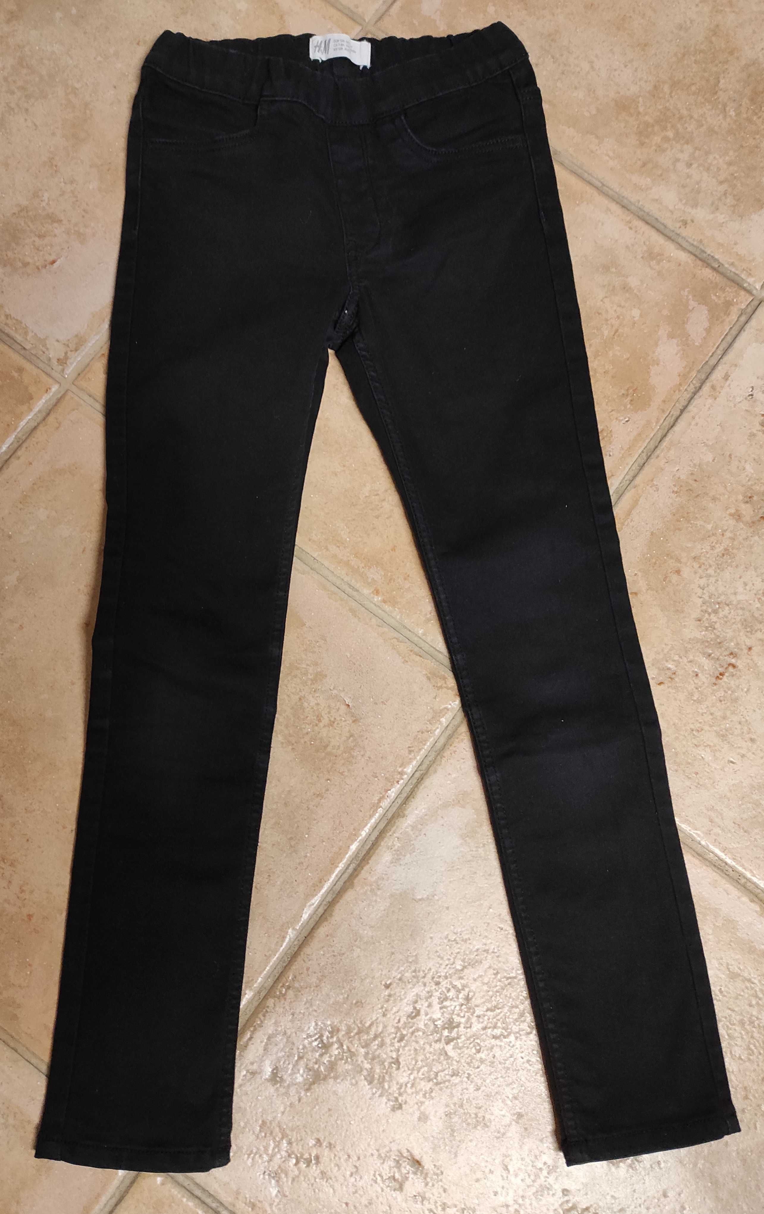 Jegging preto H&M para menina tamanho 7/8 anos