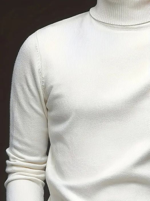 Sweter męski z golfem z wiskozy | M