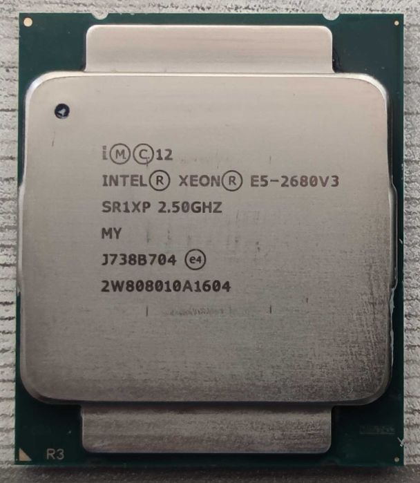 Intel Xeon 2680 v3 12 ядер / 24 потоки SR1XP 2.5-2,8Ghz 120 Вт 2011-3