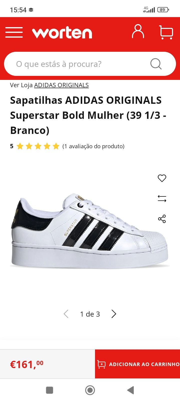 Tênis Adidas Superstar Bold