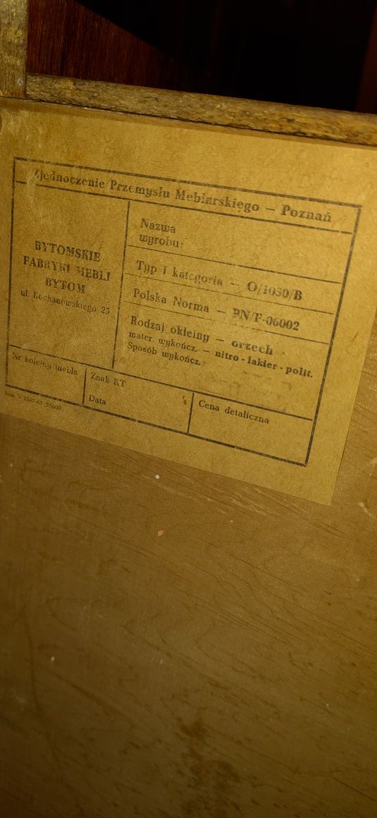 Zestaw mebli Bytomskie Fabryki Mebli PRL