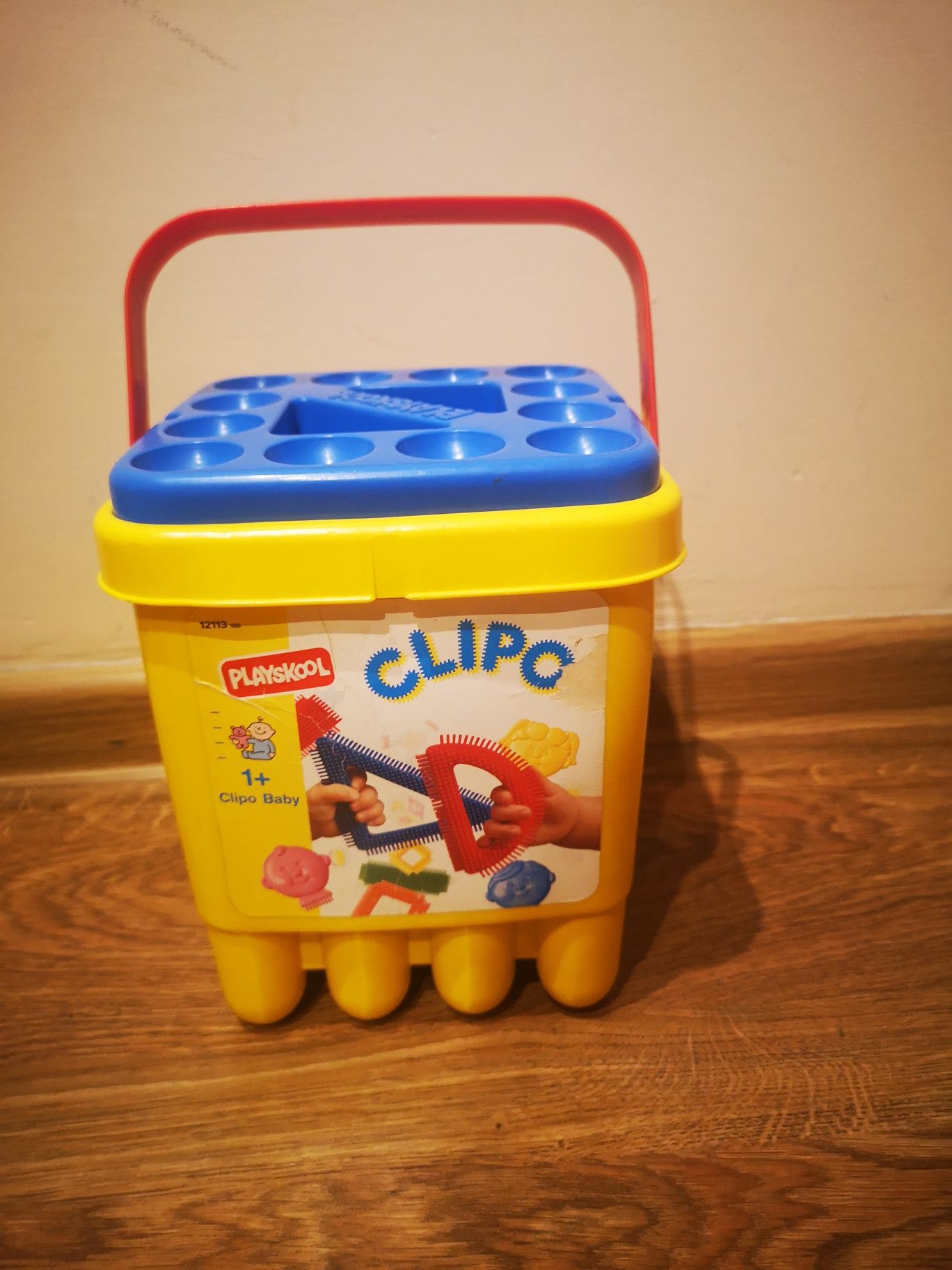 Klocki Playskool Clipo w wiaderku wiek 1+