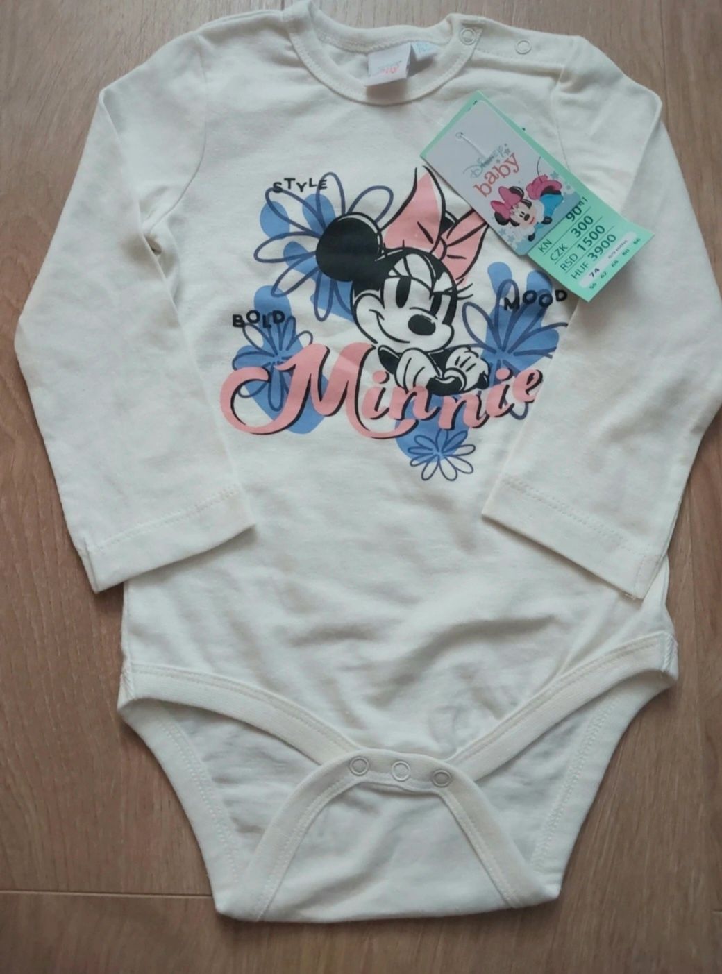 3 pak zestaw komplet body spodenki bluza Disney Myszka Minnie 74