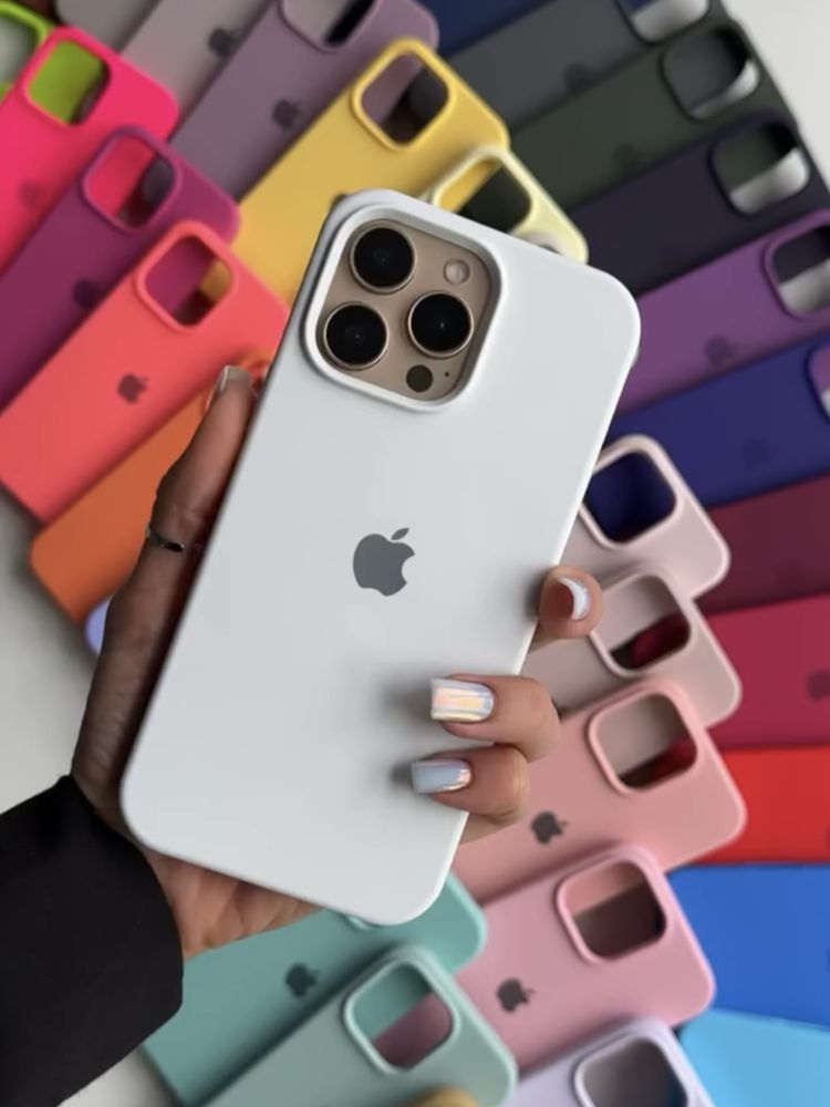 Чохол на айфон 16 про макс та інші | сиілконовий чехол для iphone pro