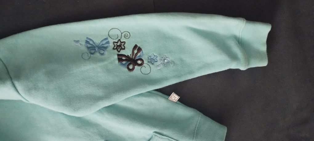 Bluza z kapturem dziewczęca r.128