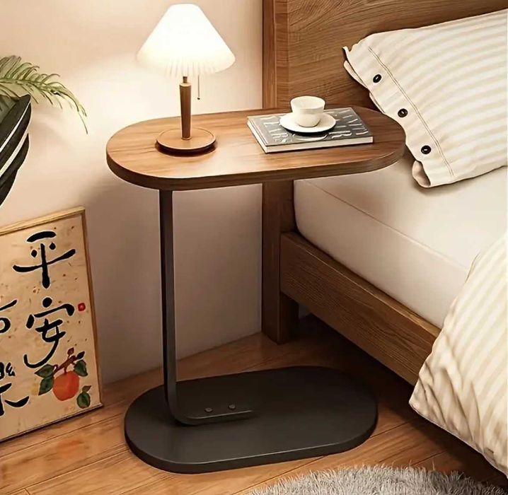 Nowy Stolik Kawowy na Kawę Boczny Dąb Okrągły do Salonu - Wysyłka