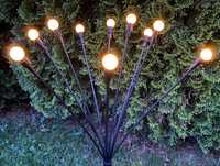Lampka ogrodowa LED 10 lampek świetliki świecący krzew kolor ciepły