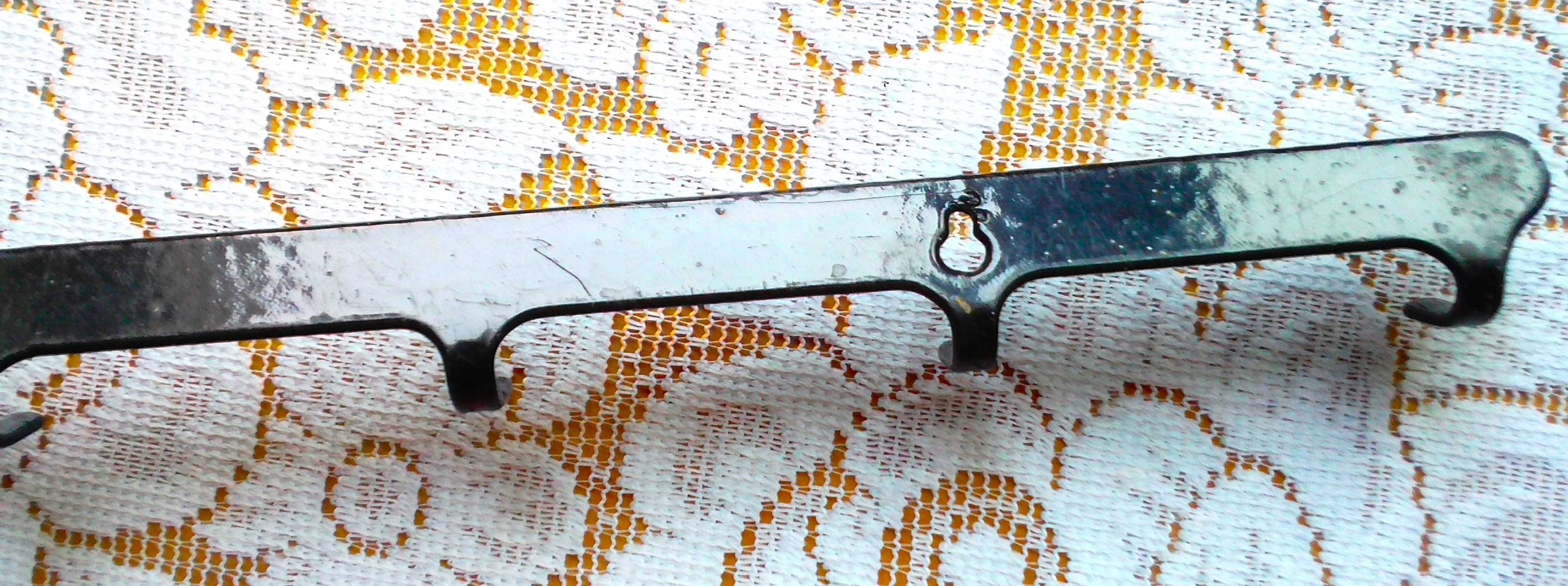Wieszak drobny kuchenny, warsztatowy długości 33,5 cm, 7 haczyków