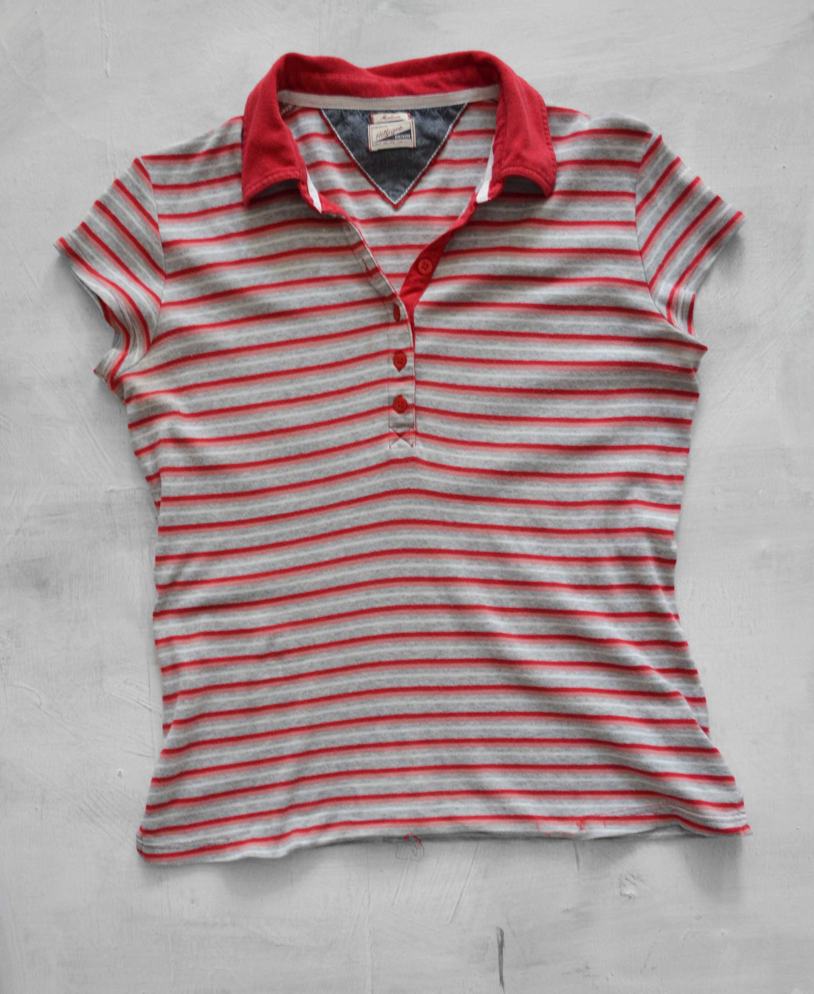 koszulka polo Tommy Hilfiger w paski large L 40