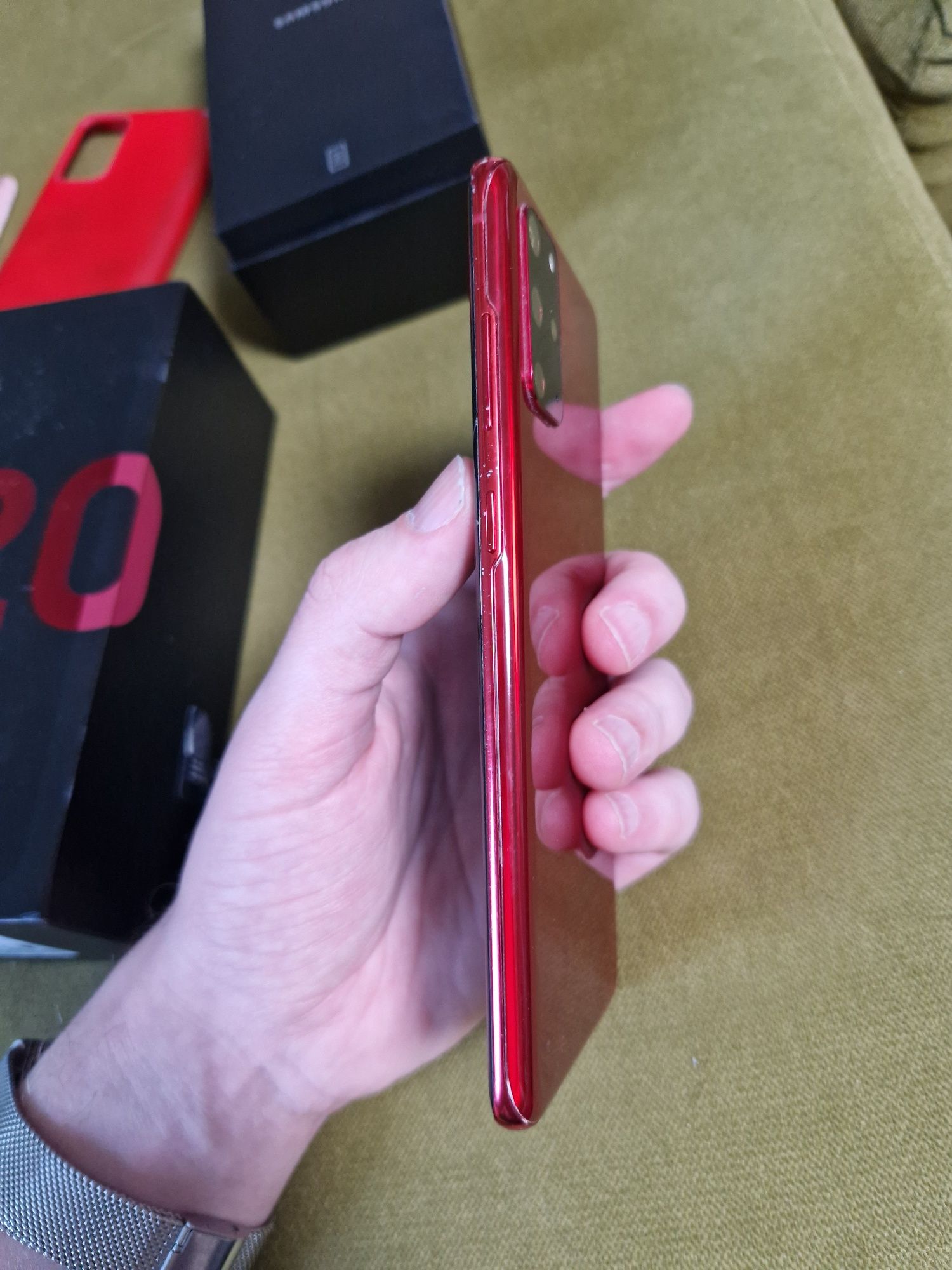 Samsung Galaxy S20+ 5G Aura Red czerwony ładowarka  etui