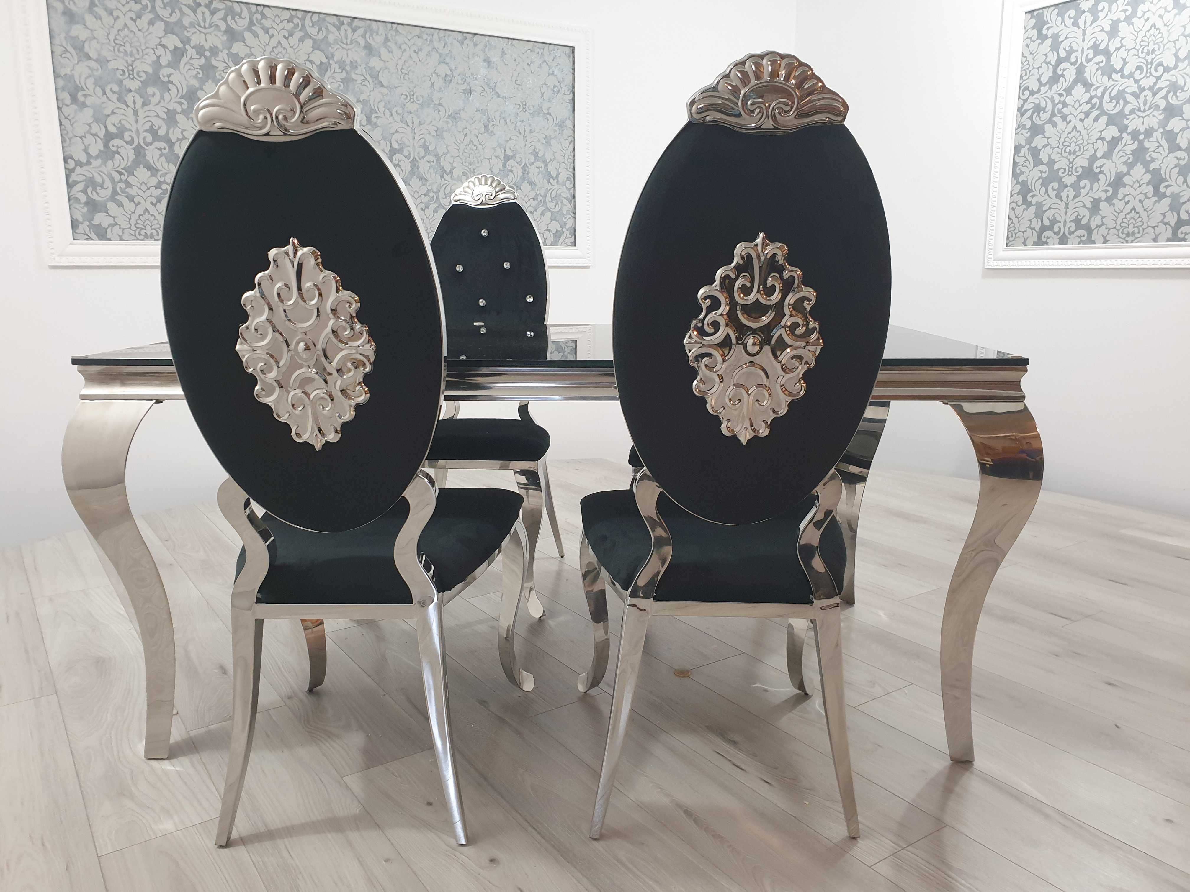 Stół Glamour + 4 krzesła Jadalnia / wybierz KOLOR !