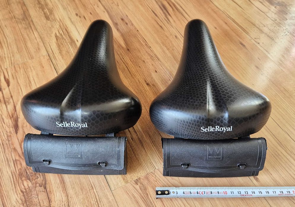 Siodełko rower żelowe z sakwą Selle Royal Made in Italy