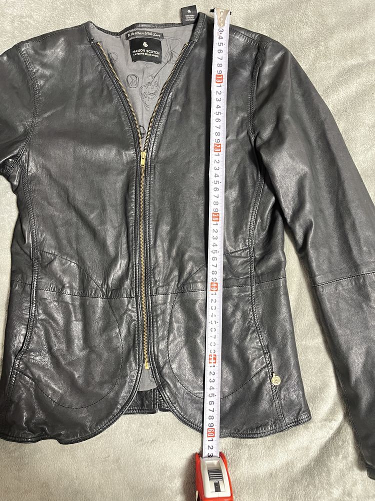Шкіряна курточка жакет Maison Scotch