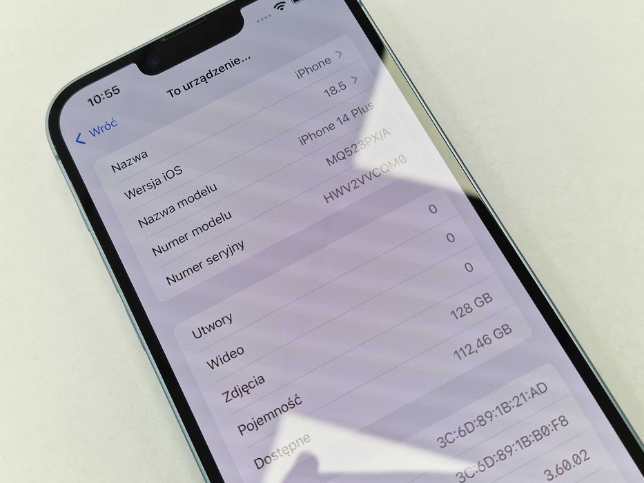 Iphone 14 Plus 128GB/ A2886/ Blue/ BAT 86%/ Grade A + ładowarka