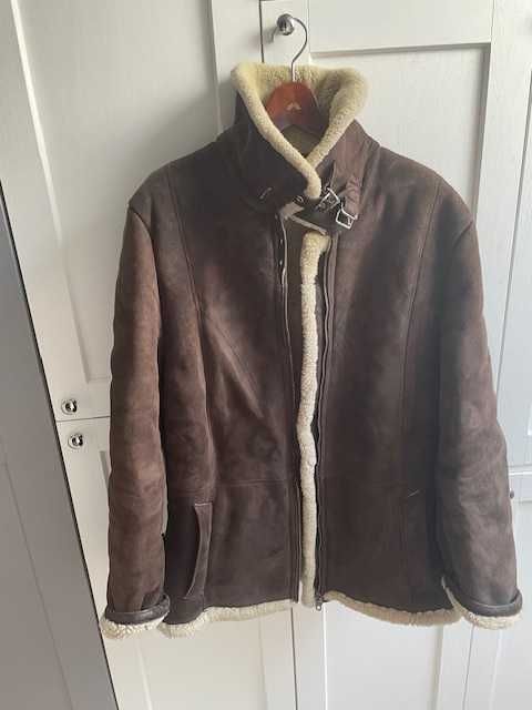 prawdziwy kożuch  kurtka pilota unisex  damski/ meski