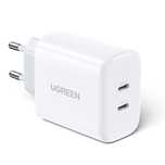 Ugreen ładowarka sieciowa 2x USB Typ C 40W Power Delivery biały (10343