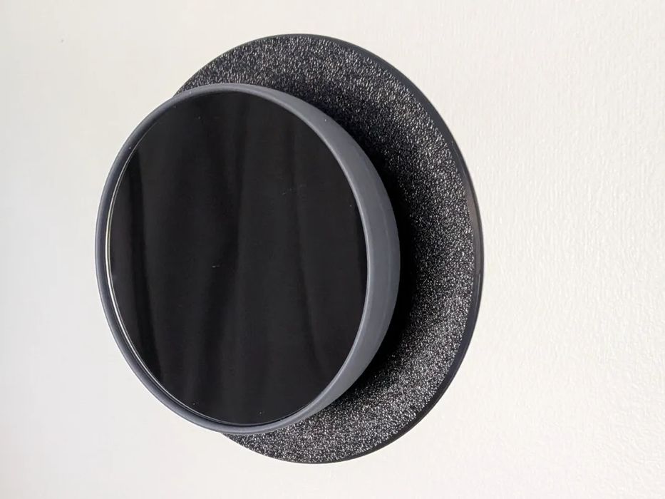 Placa de Acabamento Redonda Texturizada para Termostato Nest