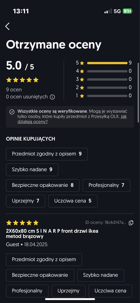 80x10 cm. S I N A R P front szuflady  ikea metod