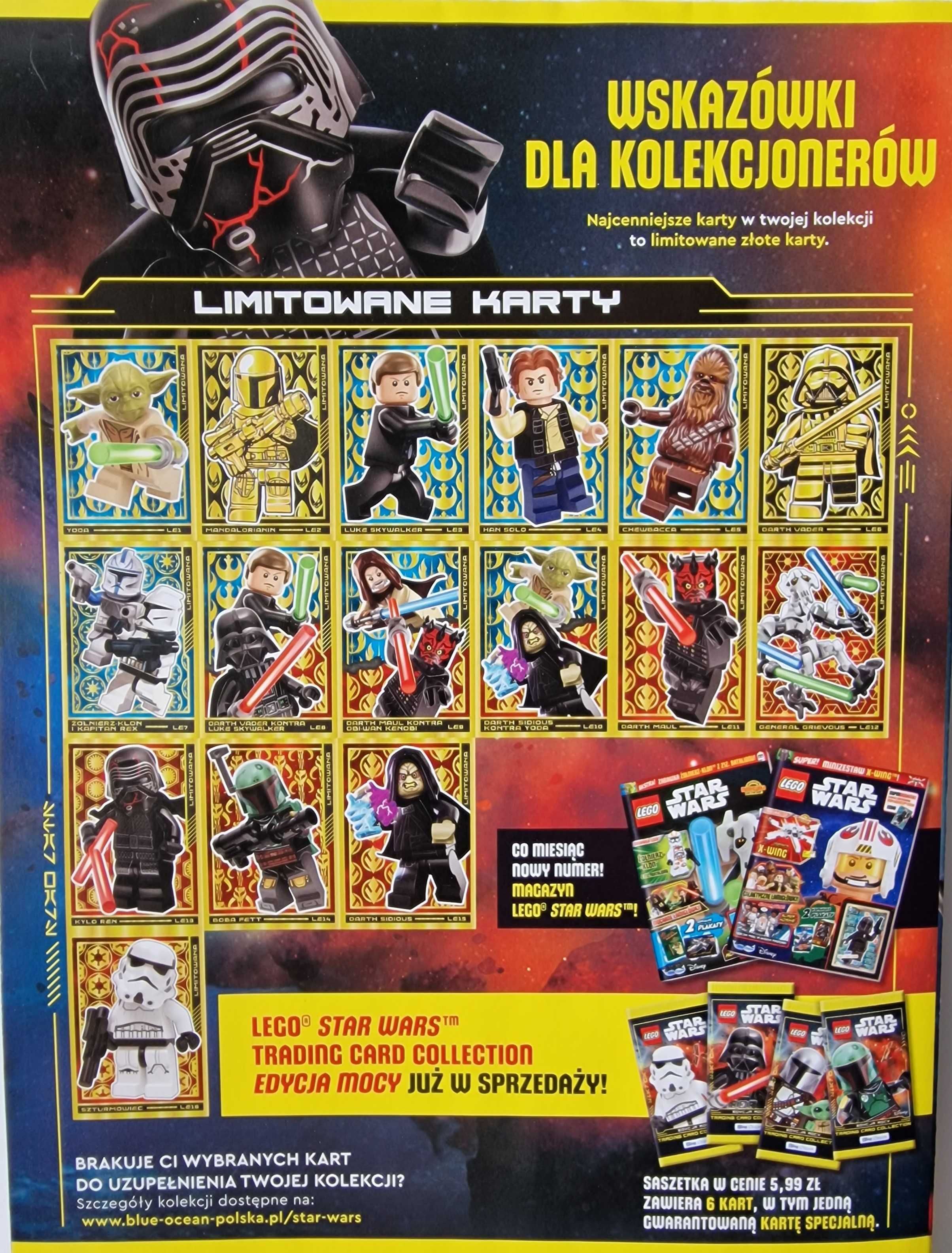 ALBUM+ Multipack+ box 18 SASZETEK/108+ ZŁOTA karta Lego Star Wars  4