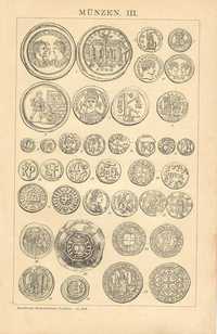 Monety  oryginalne XIX w. grafiki