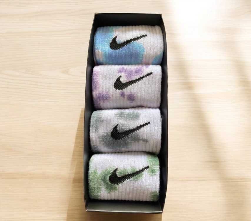 Подарункові набори шкарпеток Nike  Tie-dye Преміум| Носки Найк тай дай