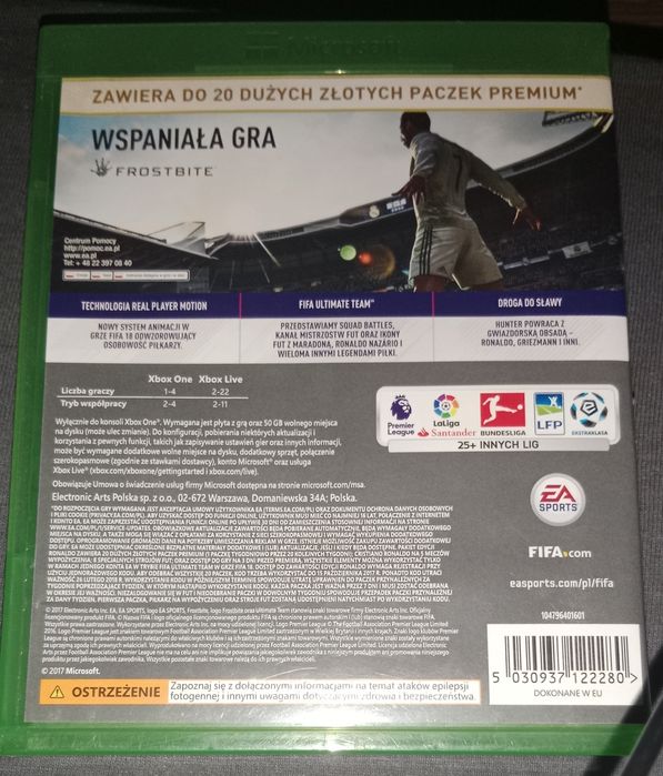 fifa 18 na xbox one