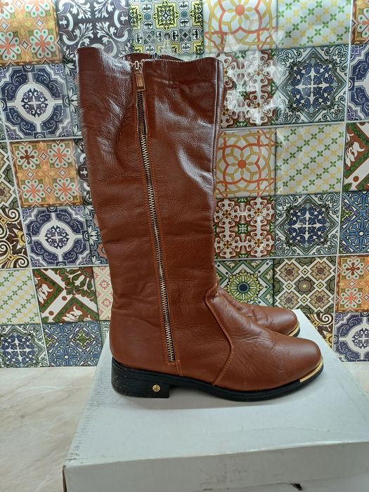 Сапоги зимние 37 размер стелька 24 см натуральная кожа