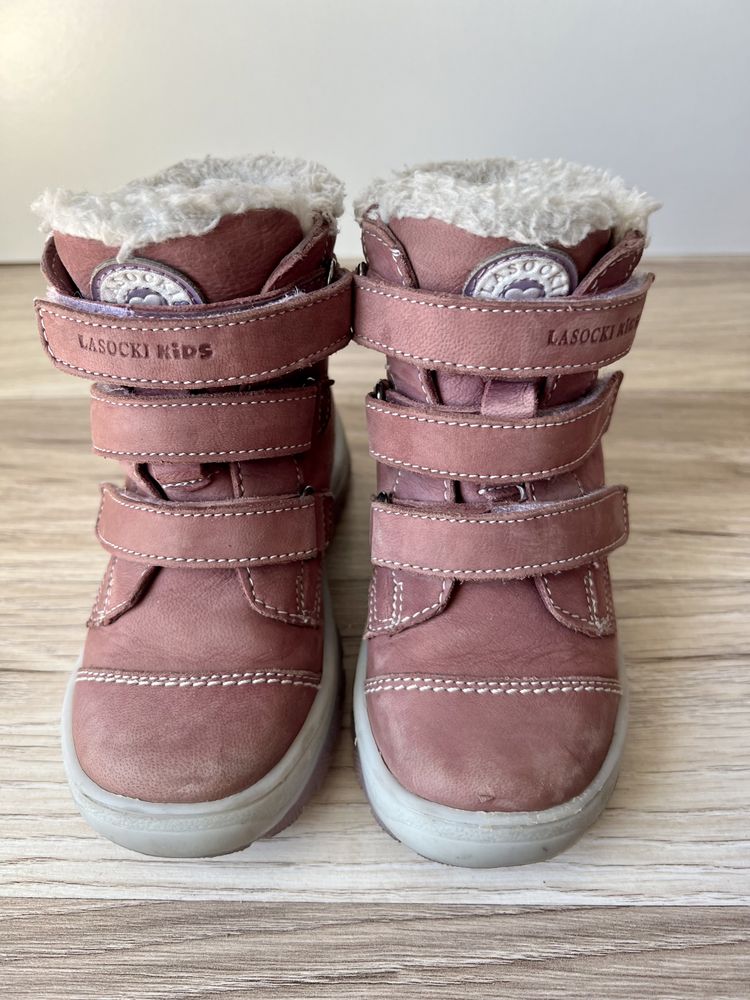 Buty zimowe kozaki Lasocki kids rozmiar 23 róż