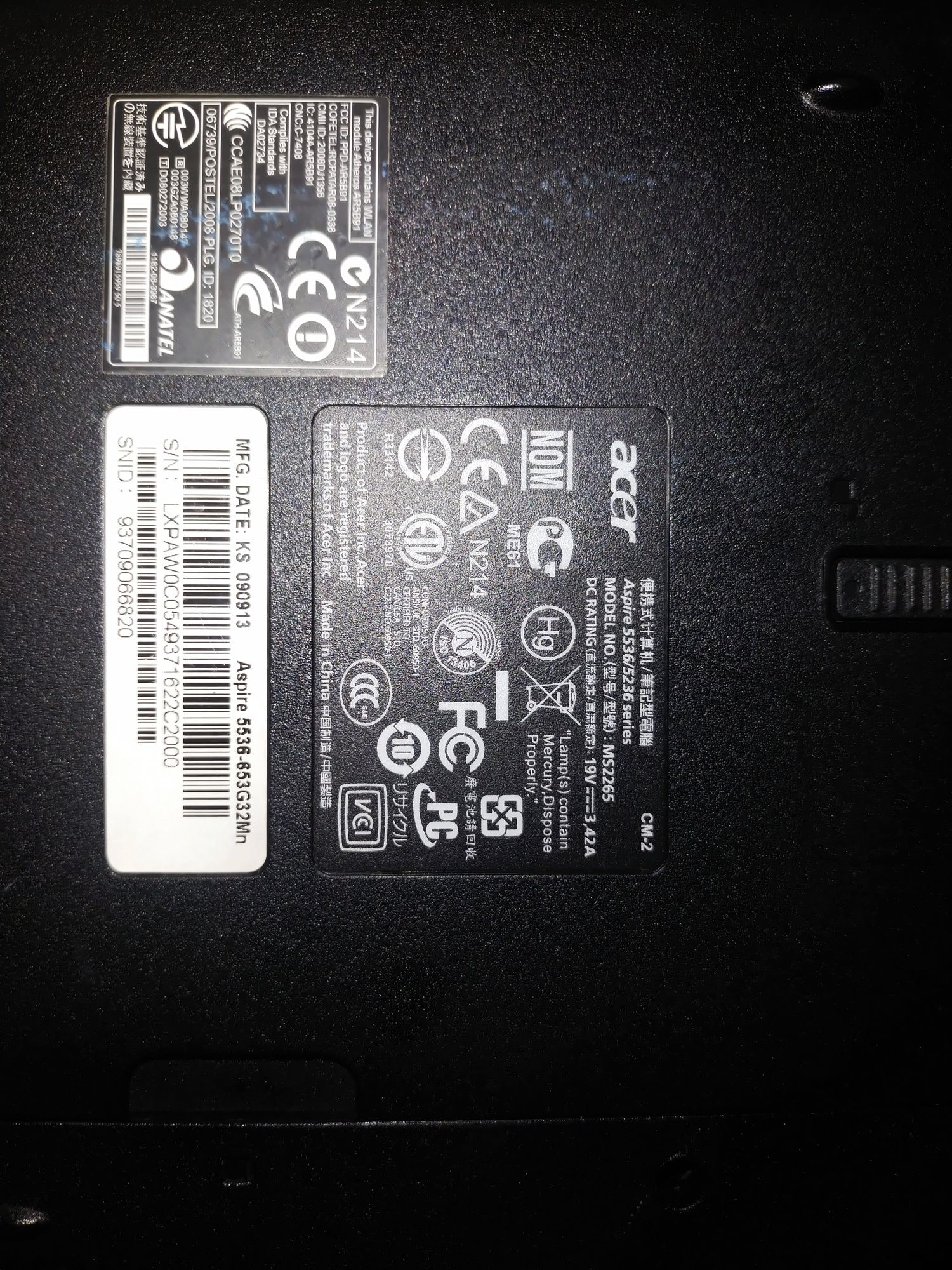 Ноутбук Acer 5536