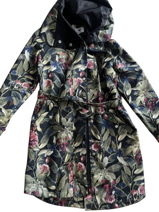 DZIEŃDOBRY sztormiak M Wiśnie Cherry parka z kapturem cordura UNIKAT