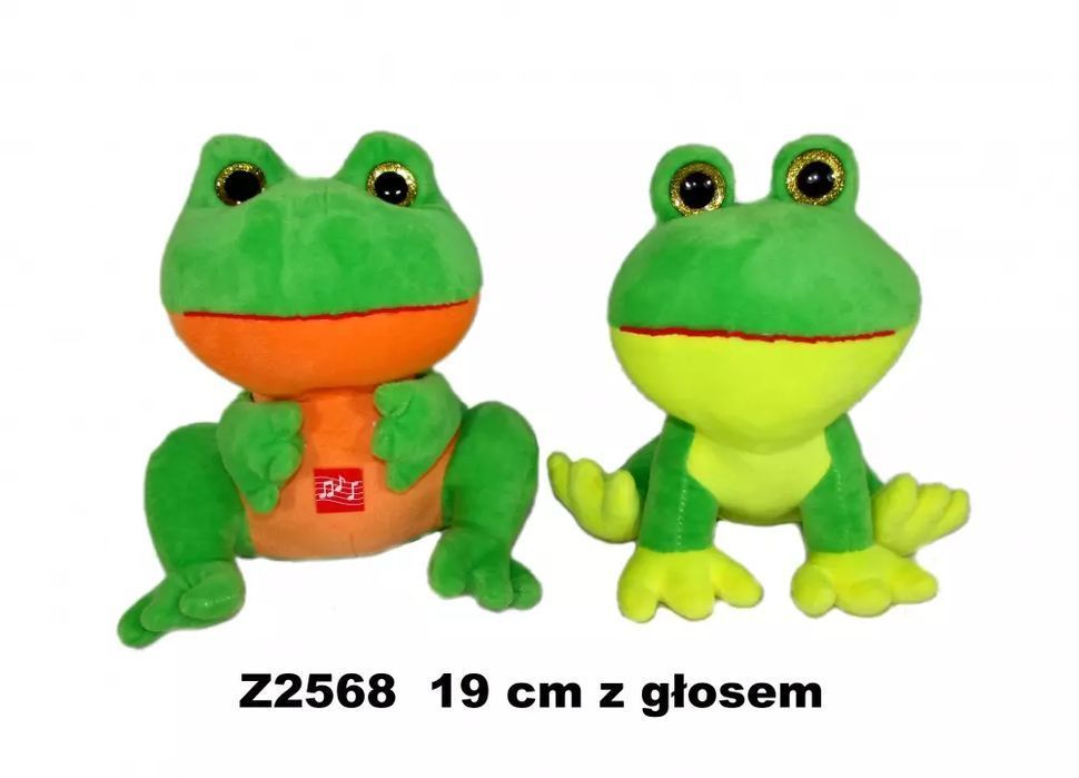 Pluszak Zaba Z Glosem 20Cm Siedzaca Sa