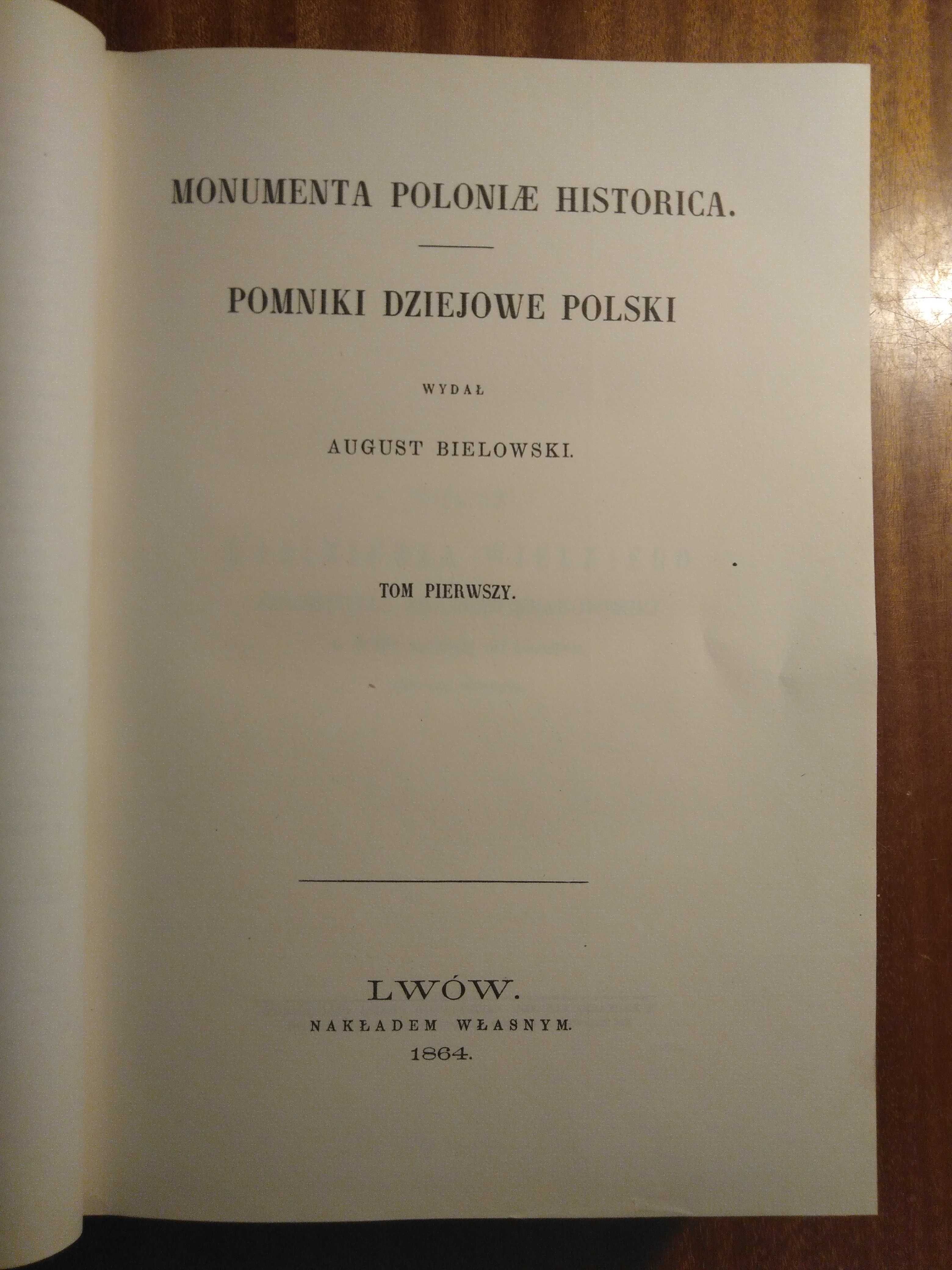 Pomniki dziejowe Polski - Tom I - reprint - Twarda oprawa